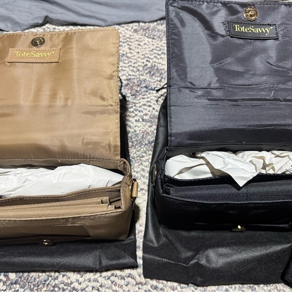 ToteSavvy Change Kit Crossbody Bags one black one Fawn - Picture 3 of 7